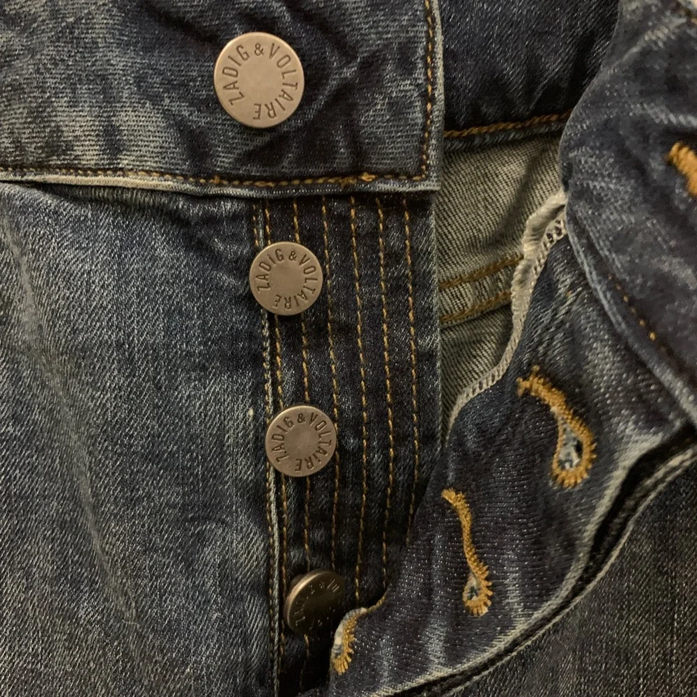 Zadig & Voltaire denim mini skirt in blue color Size Small - Picture 11 of 16